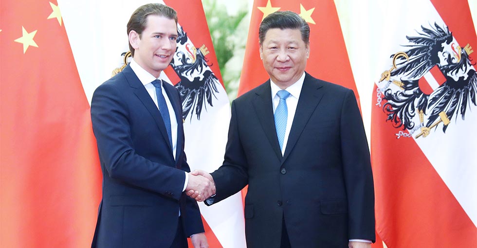 Xi Jinping se reúne con canciller austriaco