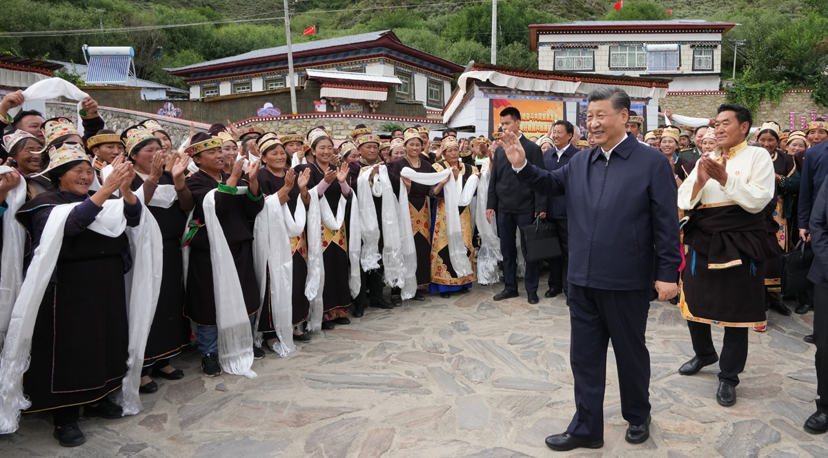 Xi destaca estabilidad duradera y desarrollo de alta calidad durante inspección en Tíbet