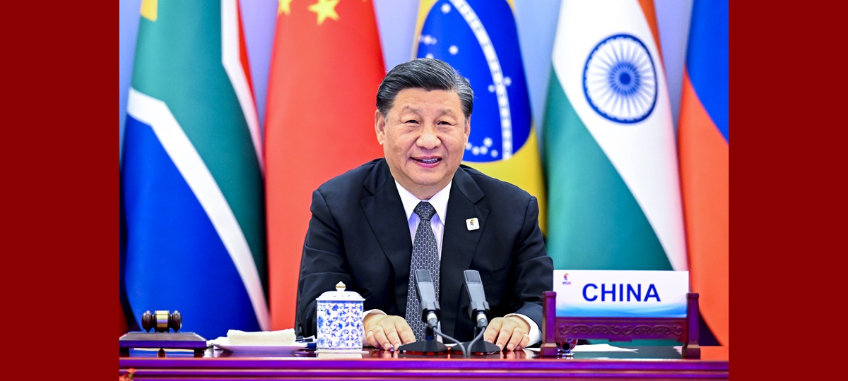 Titulares de Xinhua: Presidente Xi pide paz, desarrollo, apertura e innovación para construir asociación BRICS de alta calidad