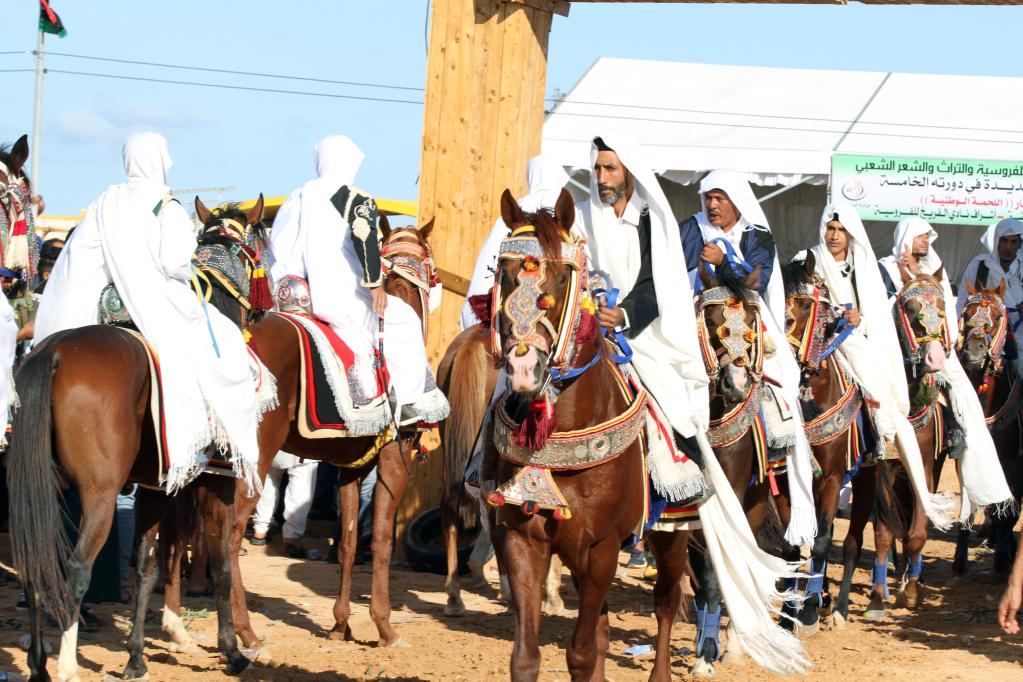 Festival ecuestre en Al Ajaylat, Libia