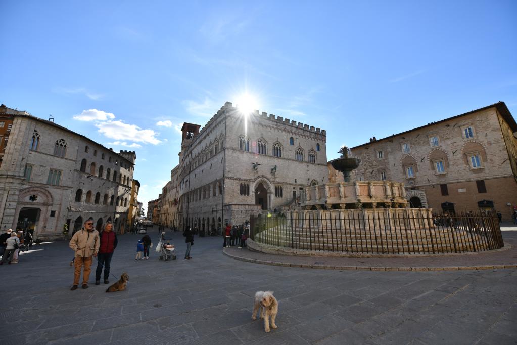 Italia: Paisaje de la ciudad de Perugia