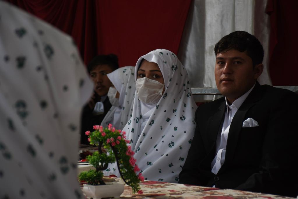 Ceremonia de boda masiva en Mazar-i-Sharif,Afganistán