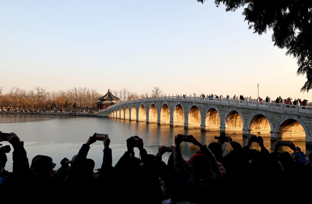Beijing: Paisaje al atardecer del Palacio de Verano