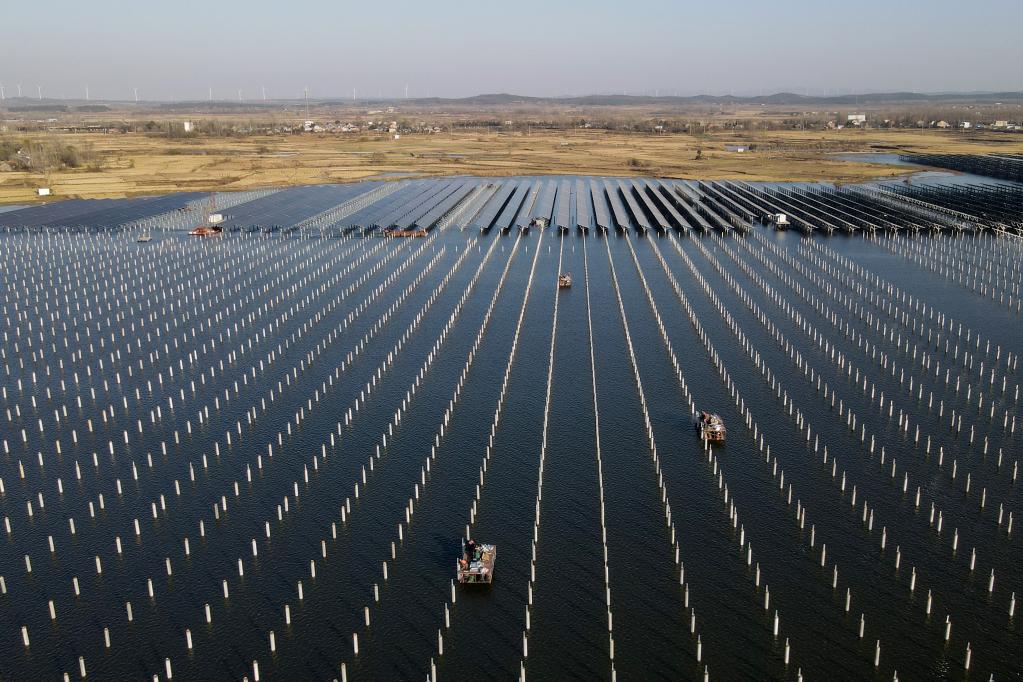 Construcción de estación de energía fotovoltaica en Hefei, Anhui