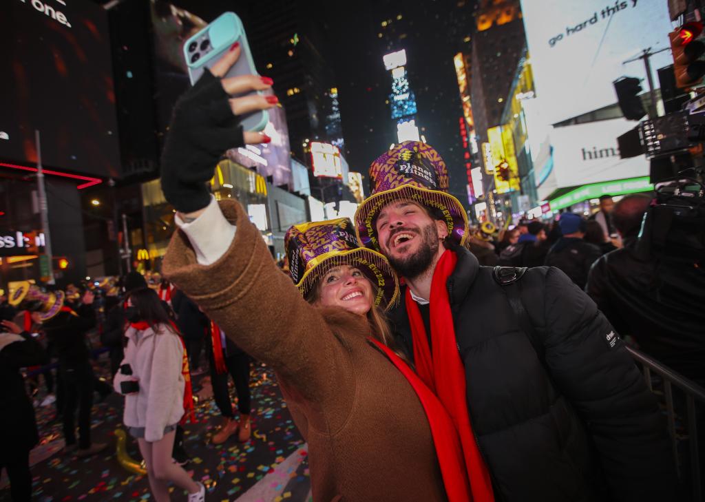 Celebraciones de Año Nuevo en Times Square en Nueva York