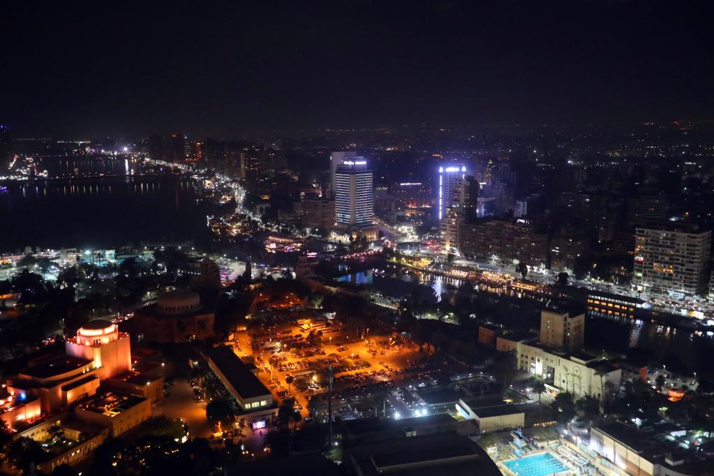 Egipto: Paisaje nocturno de El Cairo