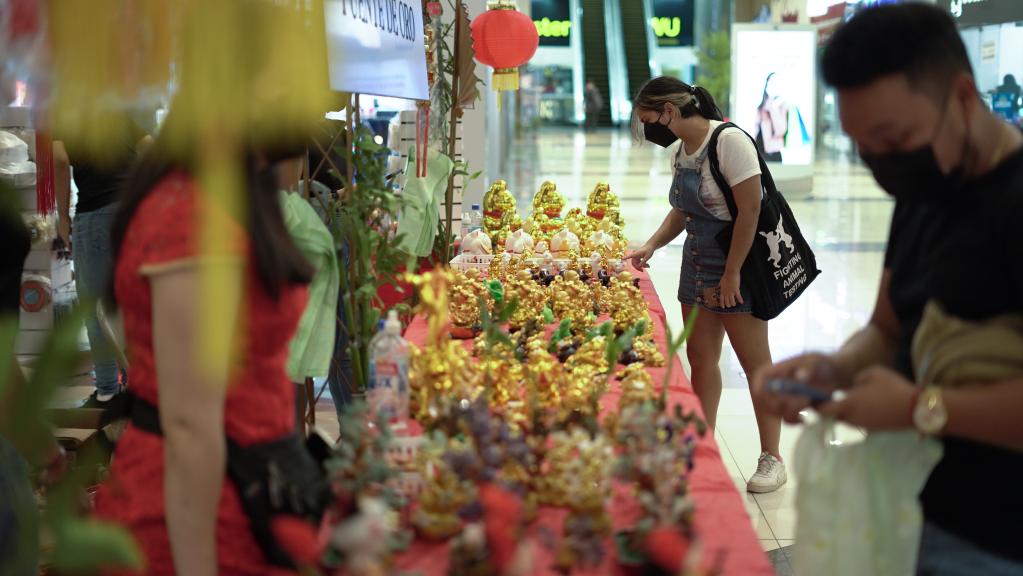 Bazar previo a la celebración del Año Nuevo Lunar chino en la Ciudad de Panamá