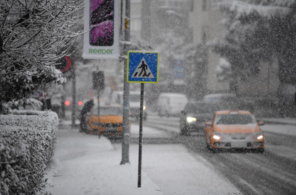 Nieve en Estambul, Turquía