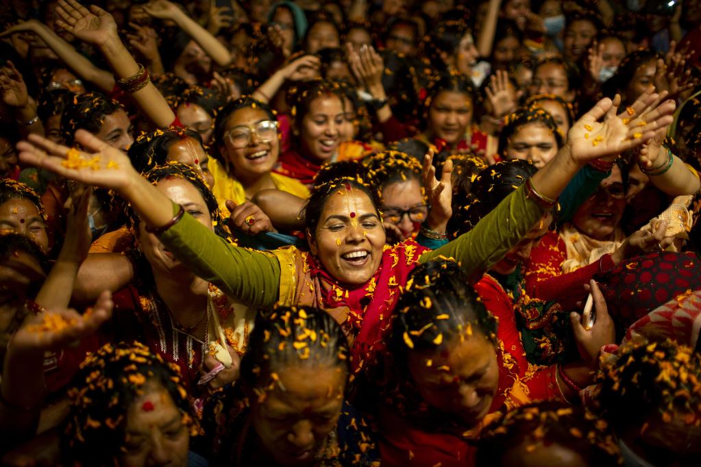 Festival Gaura Purnima en Katmandú, Nepal