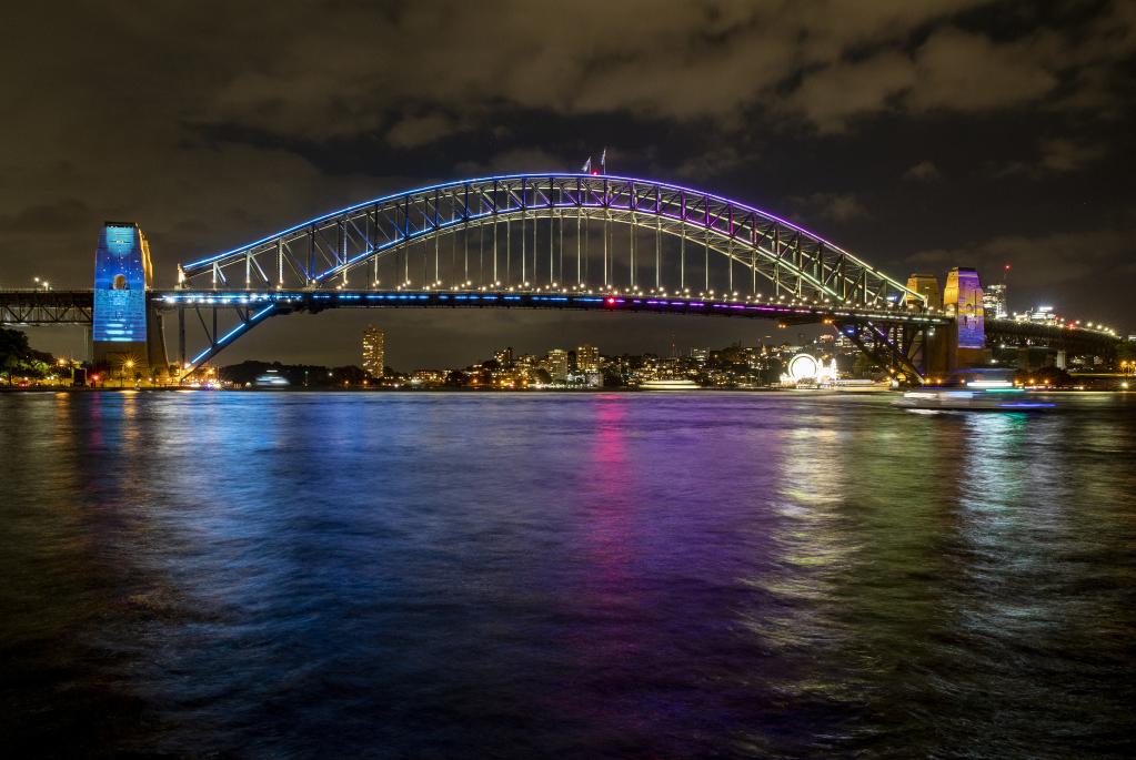 Celebración del 90 aniversario del Puente del Puerto de Sídney en Australia