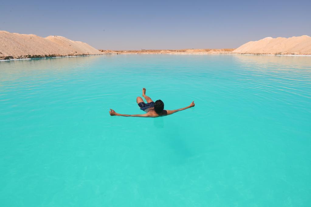 Egipto: Lago de sal en el Oasis Siwa