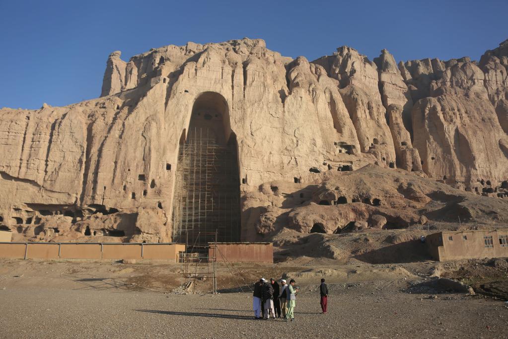 Sitio de la estatua del Buda de Bamiyán en centro de Afganistán