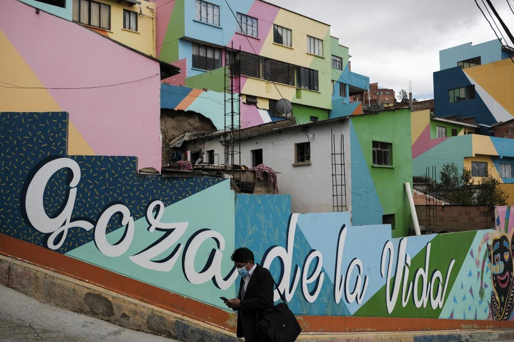 Barrio "Chualluma" en La Paz, Bolivia