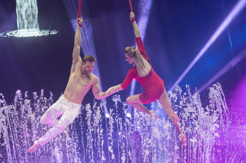 Espectáculo del "Rain Circus" en Hungría
