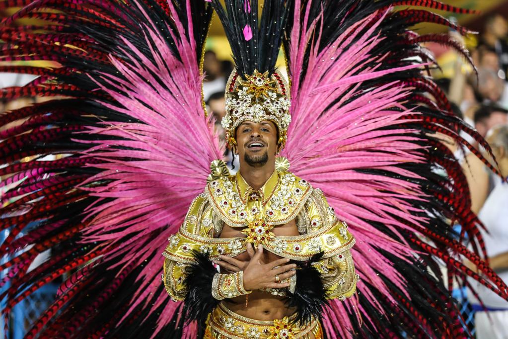 Desfile del carnaval en Río de Janeiro, Brasil
