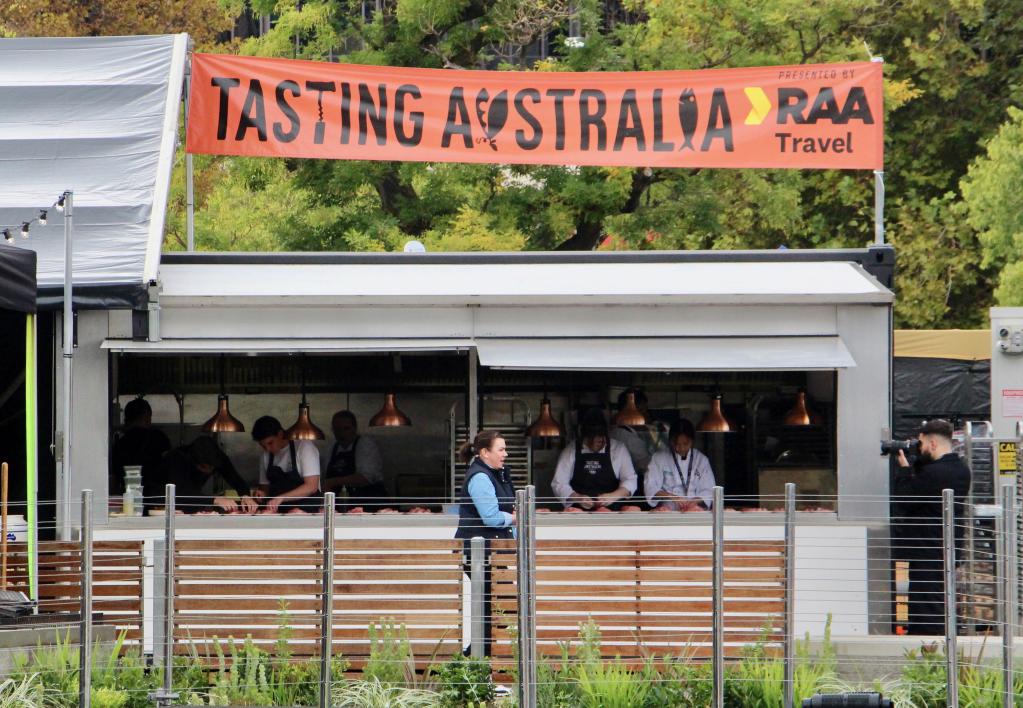 Festival de comida Tasting Australia se celebra en Adelaida, Australia