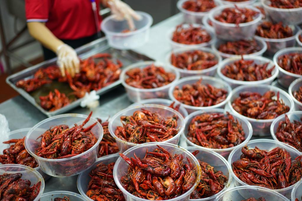 Jiangsu: Festival internacional de cangrejo de río en distrito de Xuyi de Huai'an
