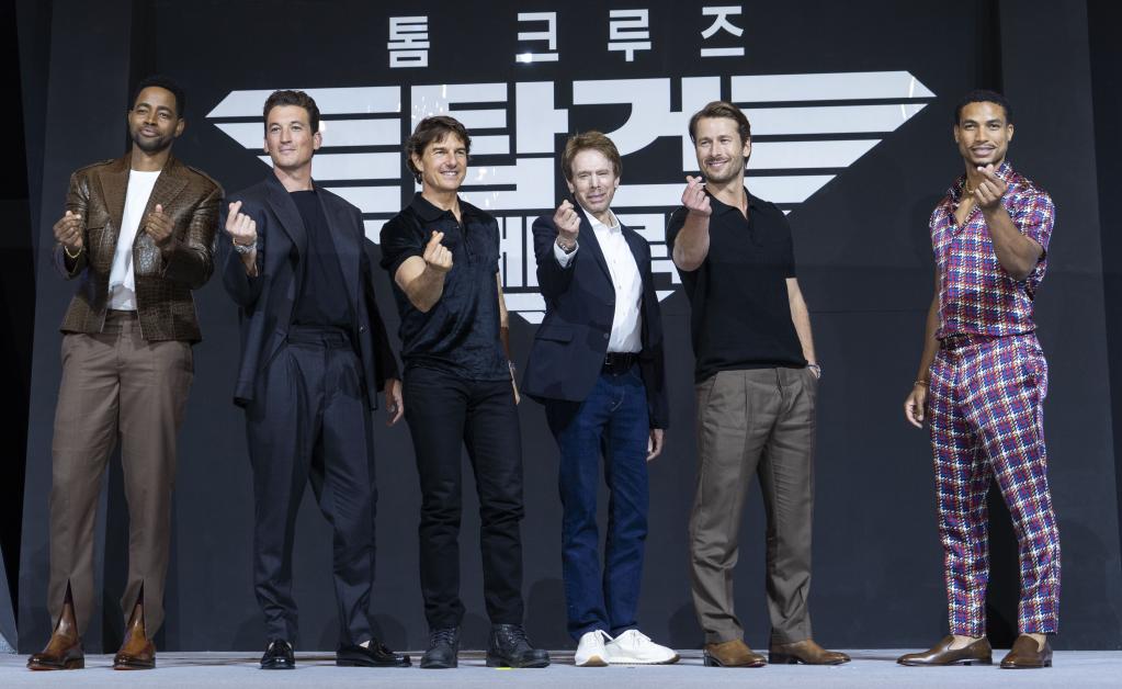 Conferencia de prensa de la gira de promoción global de la película "Top Gun: Maverick" en Seúl, República de Corea