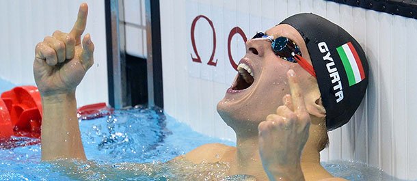 Gyurta de Hungr&iacute;a gana oro en 200m pecho varonil