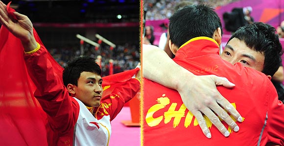 LONDRES 2012: Feng Zhe de China gana oro en barras paralelas