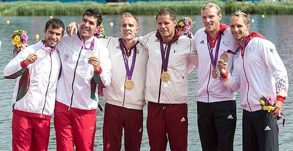 LONDRES 2012: Gana d&uacute;o h&uacute;ngaro K2 mil metros del canotaje