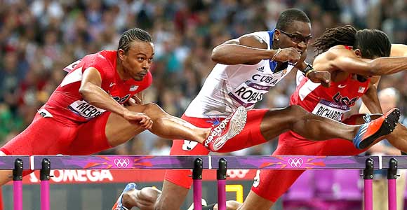 LONDRES 2012: Merritt de EEUU gana 110m con vallas para varones