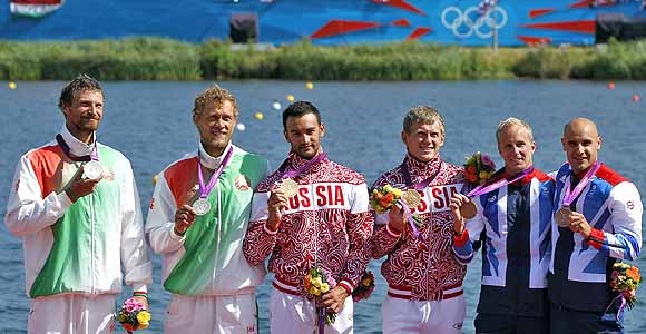 LONDRES 2012: Gana d&uacute;o ruso t&iacute;tulo en K2 a 200 metros del canotaje