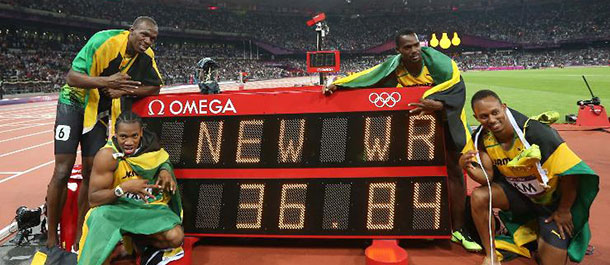 LONDRES 2012: Jamaica rompe r&eacute;cord mundial en relevos varonil 4x100m y gana oro