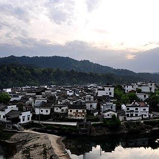 Jiangxi: Villa de Wangkou en condado de Wuyuan, fundada en 1109
