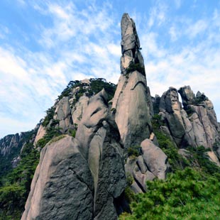Jiangxi: Bello paisaje del monte Sanqing