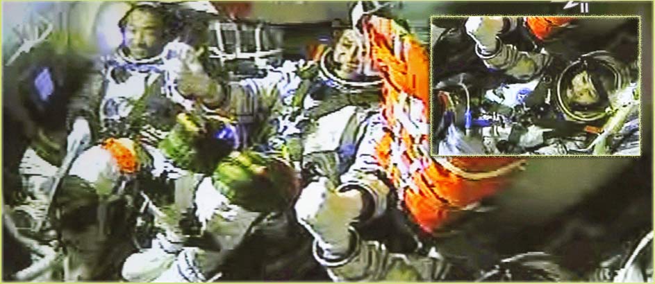 Nave espacial china Shenzhou-10 completa acoplamiento manual con módulo espacial