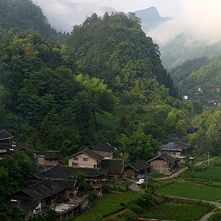 Hubei: Aldea Jinlongba