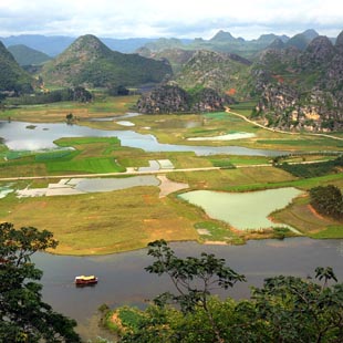Yunnan: Bello paisaje de Puzhehei