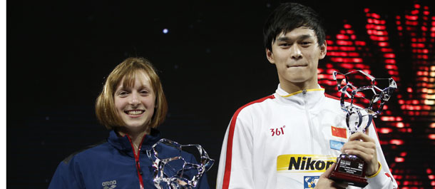Sun Yang es nombrado como mejor nadador en XV Campeonato Mundial