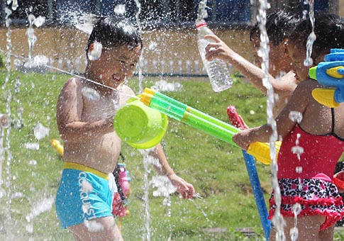 Ola de calor afecta ciudad de Xinyu, Jiangxi