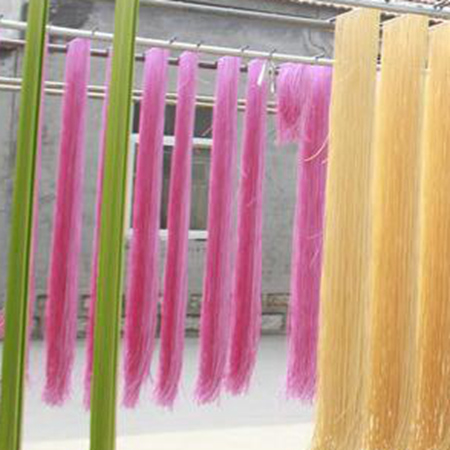 Fideos de colores en Binzhou, Shandong