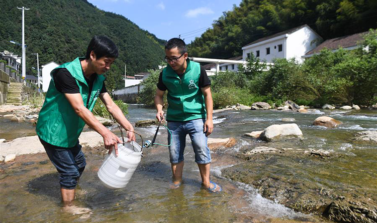 Voluntarios ayudan a mejorar el ambiente en Zhejiang