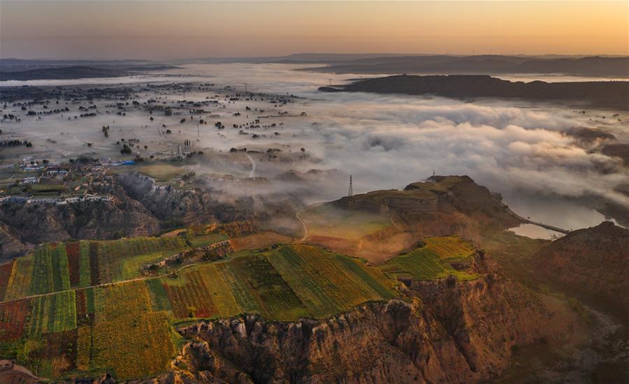 Shaanxi: Paisaje del distrito de Jingbian