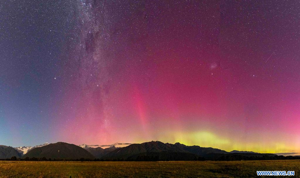 Nueva Zelanda: Aurora austral vista desde el glaciar Fox