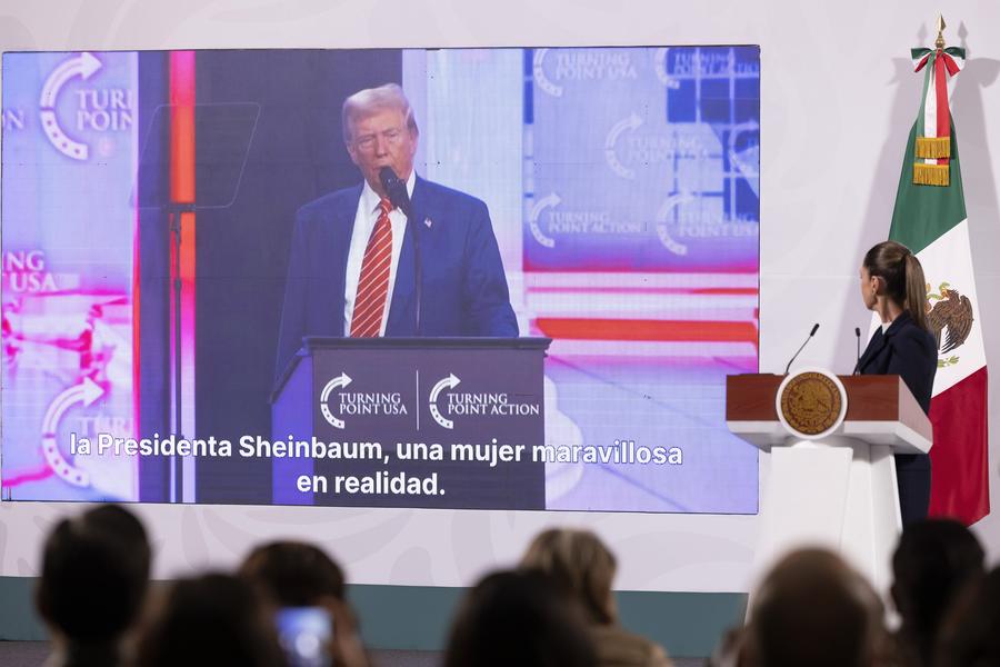 (Multimedia) Sheinbaum agradece a migrantes en EE. UU. “Todo lo que hacen” from México in a Navideño message