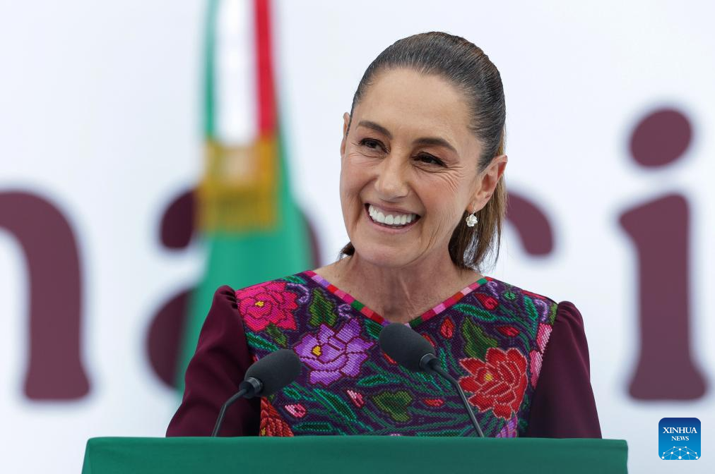 Presidenta de México celebra primer año de Gobierno con compromiso de  defender al país | Spanish.xinhuanet.com